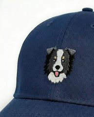Border Collie Embroidered Structured Cap