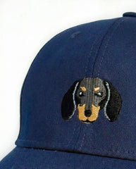 Dachshund Embroidered Structured Cap