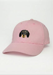Dachshund Embroidered Structured Cap