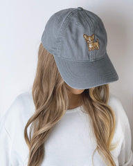 Chihuahua Embroidered Washed Cap