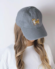 Akita Embroidered Washed Cap
