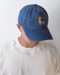Beagle Embroidered Washed Cap