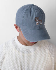 Schnauzer Embroidered Washed Cap