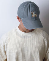 Frenchie Embroidered Washed Cap