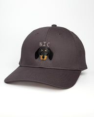 Dachshund Embroidered Structured Cap