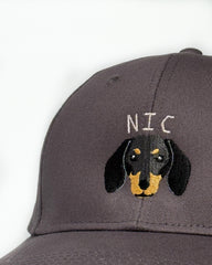Dachshund Embroidered Structured Cap