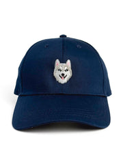 Siberian Husky Embroidered Structured Cap
