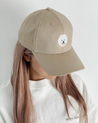 ビション・フリーゼ刺繍キャップ