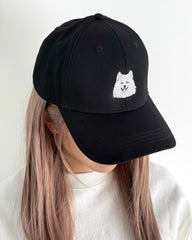 Samoyed Embroidered Structured Cap