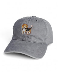 Beagle Embroidered Washed Cap
