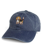 Beagle Embroidered Washed Cap