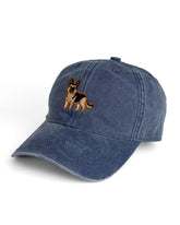 German Shepherd Embroidered Washed Cap
