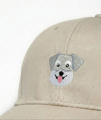 Schnauzer Embroidered Structured Cap