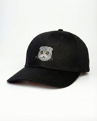 Scottish Fold Embroidered Structured Cap