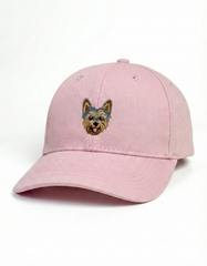 Yorkshire Terrier Embroidered Structured Cap