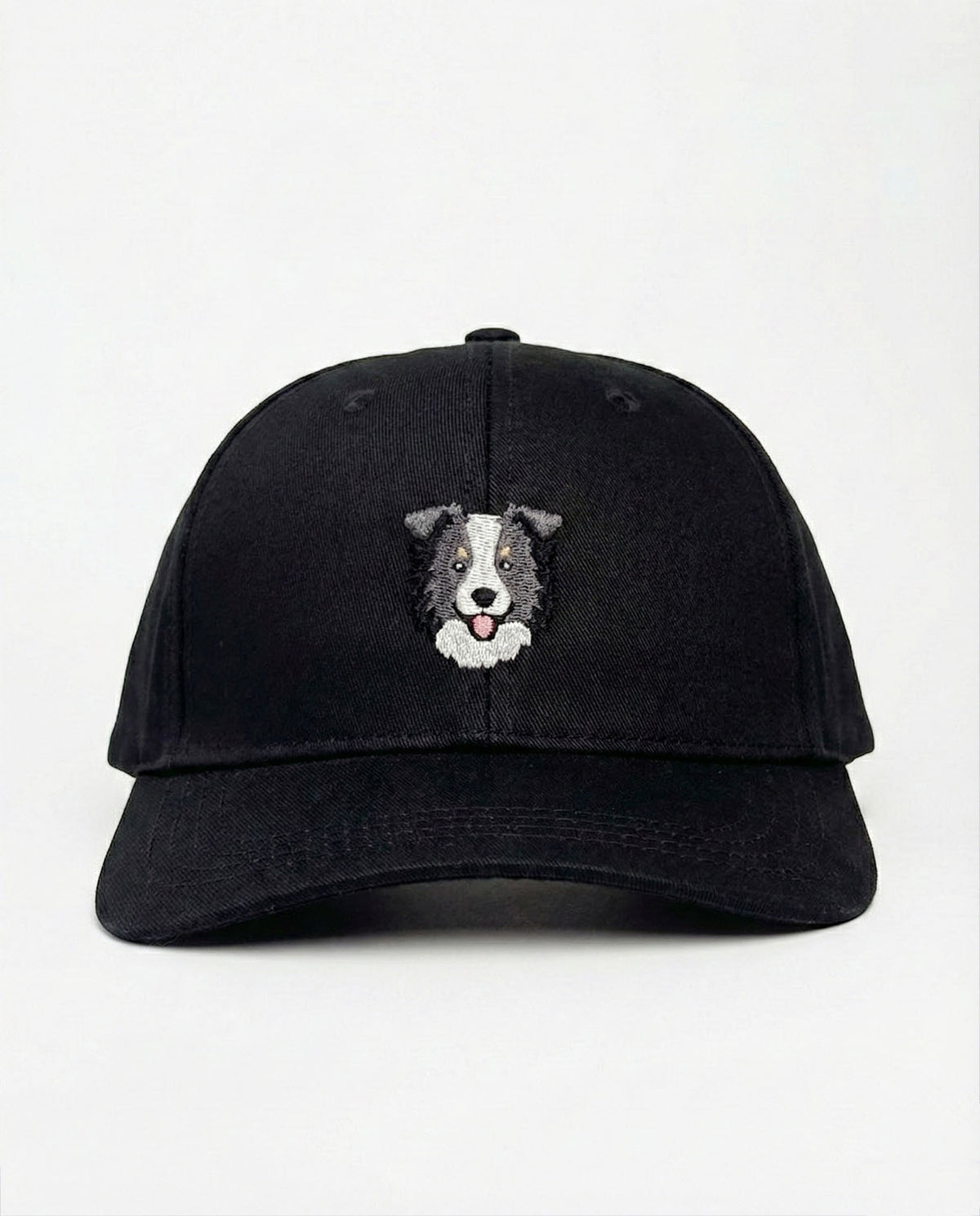 Border Collie Embroidered Structured Cap