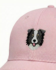 Border Collie Embroidered Structured Cap