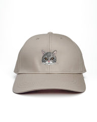 American Shorthair Embroidered Structured Cap – Grey & Orange Tabby