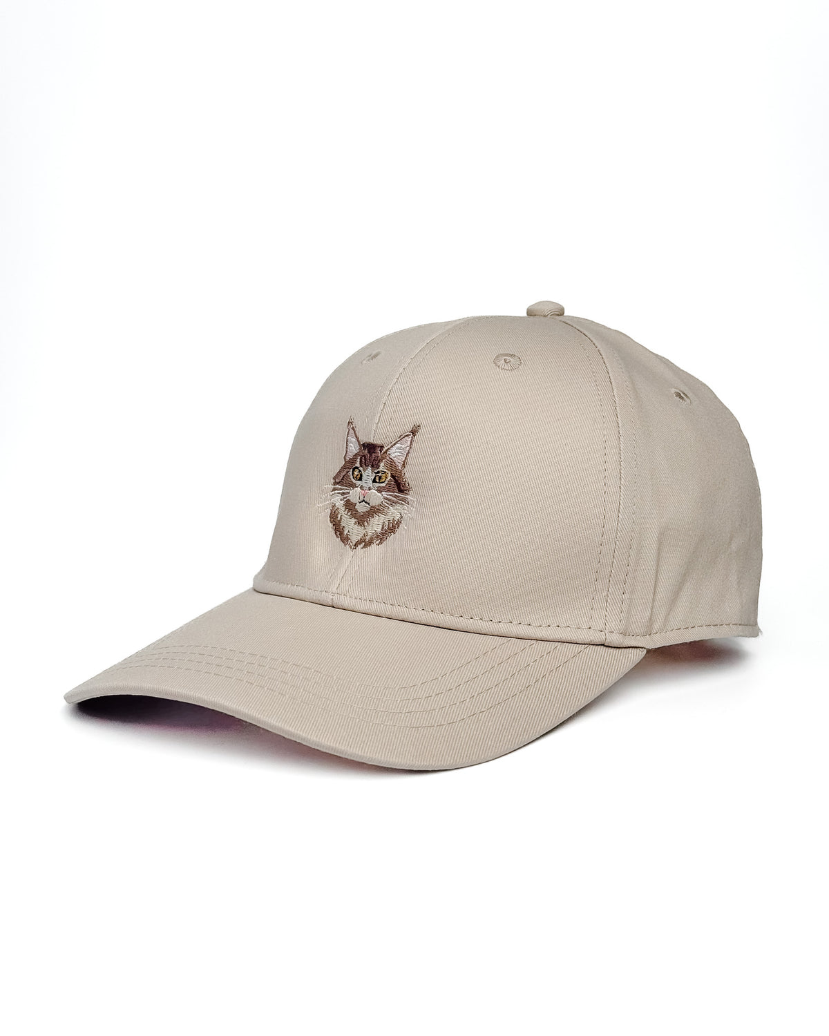 Maine Coon Embroidered Structured Cap