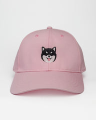 Shiba Inu Embroidered Structured Cap (Red & Black Shiba)