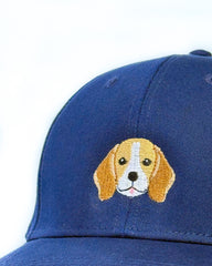Beagle Embroidered Structured Cap