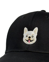 Frenchie Embroidered Structured Cap