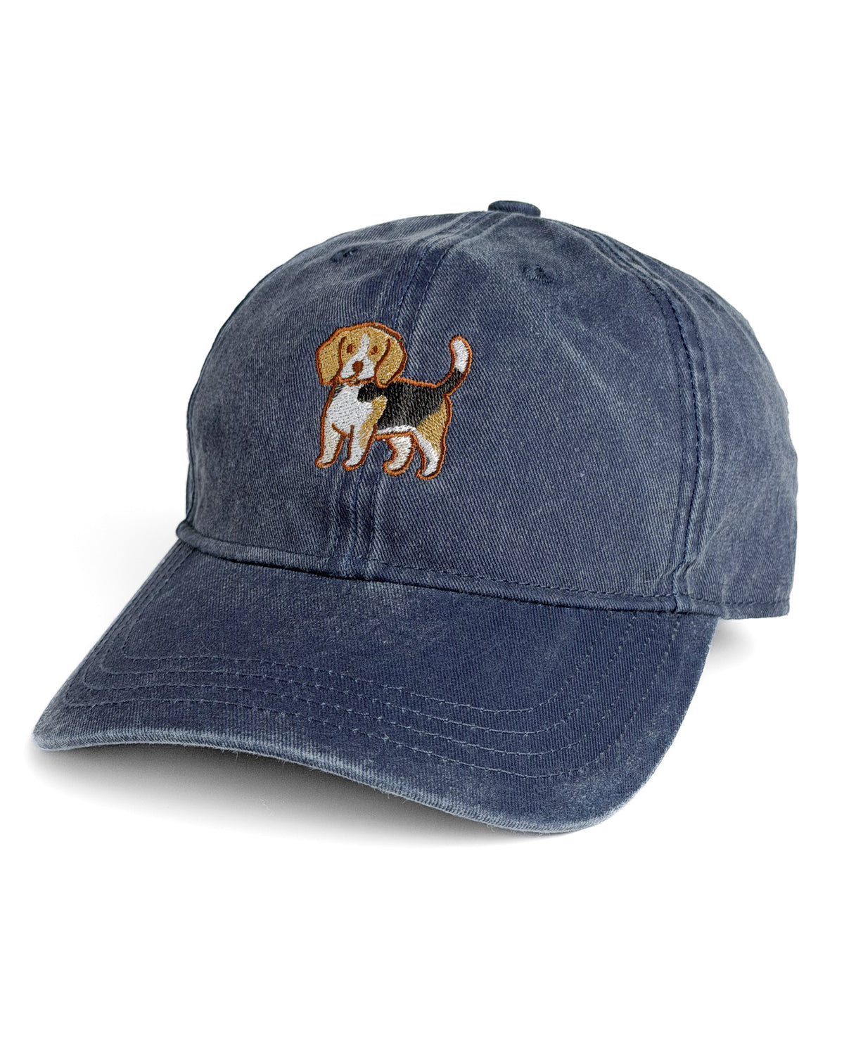 Beagle Embroidered Washed Cap