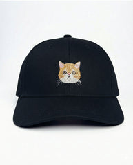 Exotic Shorthair Embroidered Structured Cap