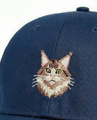 Maine Coon Embroidered Structured Cap
