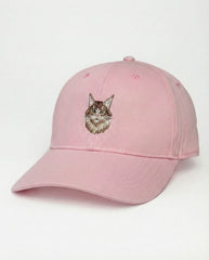 Maine Coon Embroidered Structured Cap