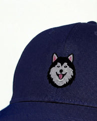 Alaskan Malamute Embroidered Structured Cap