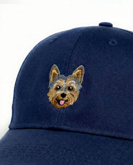 Yorkshire Terrier Embroidered Structured Cap